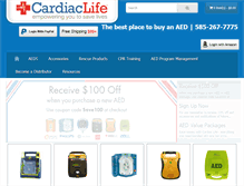 Tablet Screenshot of cardiaclife.net